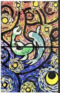 Madison Durham and Lisa Jones' artwork: Yin and Yang